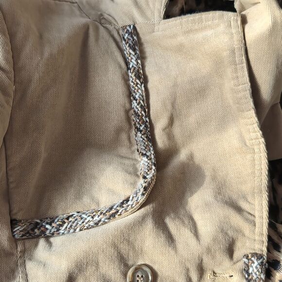 A.B.S.  Allen Schwartz micro Corduroy Unique Trench Size S - Picture 5 of 14